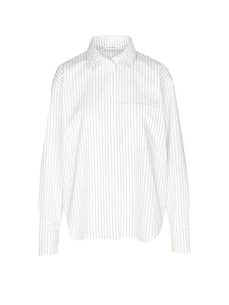 ANINE BING | Bluse BRAXTON
Marke: ANINE BING
Farbe: weiss
Kategorien: Mode,Damen

Ärmellänge: Langarm
Material: Viskose ,Stretch
Kragenform: Hemdblusenkragen
Musterung: Unifarben
Passform (Oberbekleidung): Locker
Stil: Pure
Details: Raffung,Falten | 